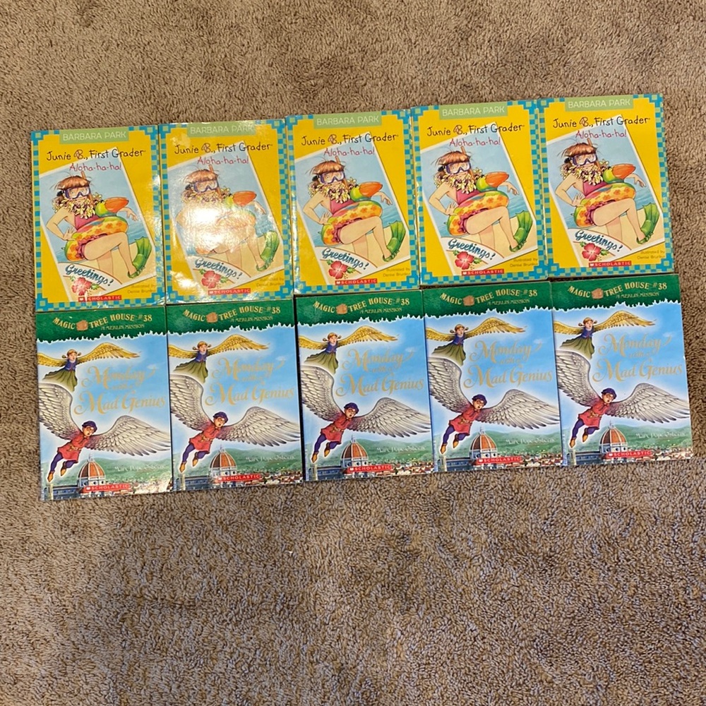 Sets of Junie B Jones and Magic Tree House Books